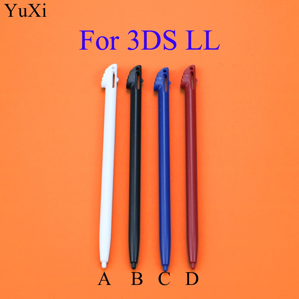 Стилус YuXi для Nintendo 3DS N3DS XL LL черный белый синий красный пластиковый с сенсорным