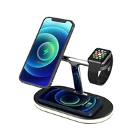 3 in 1 magnetic bracket wireless charger stand for airpods pro holder for iwatch charging dock station base for iphone 12 max