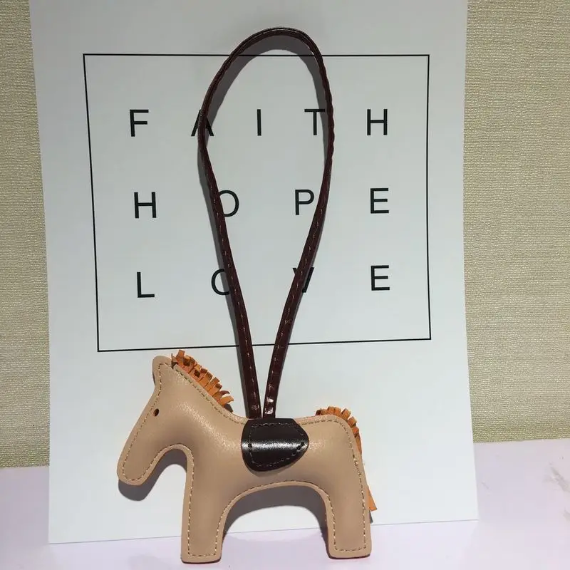 Роскошная брендовая Дизайнерская кожаная брелок лошадь брелки для ключей