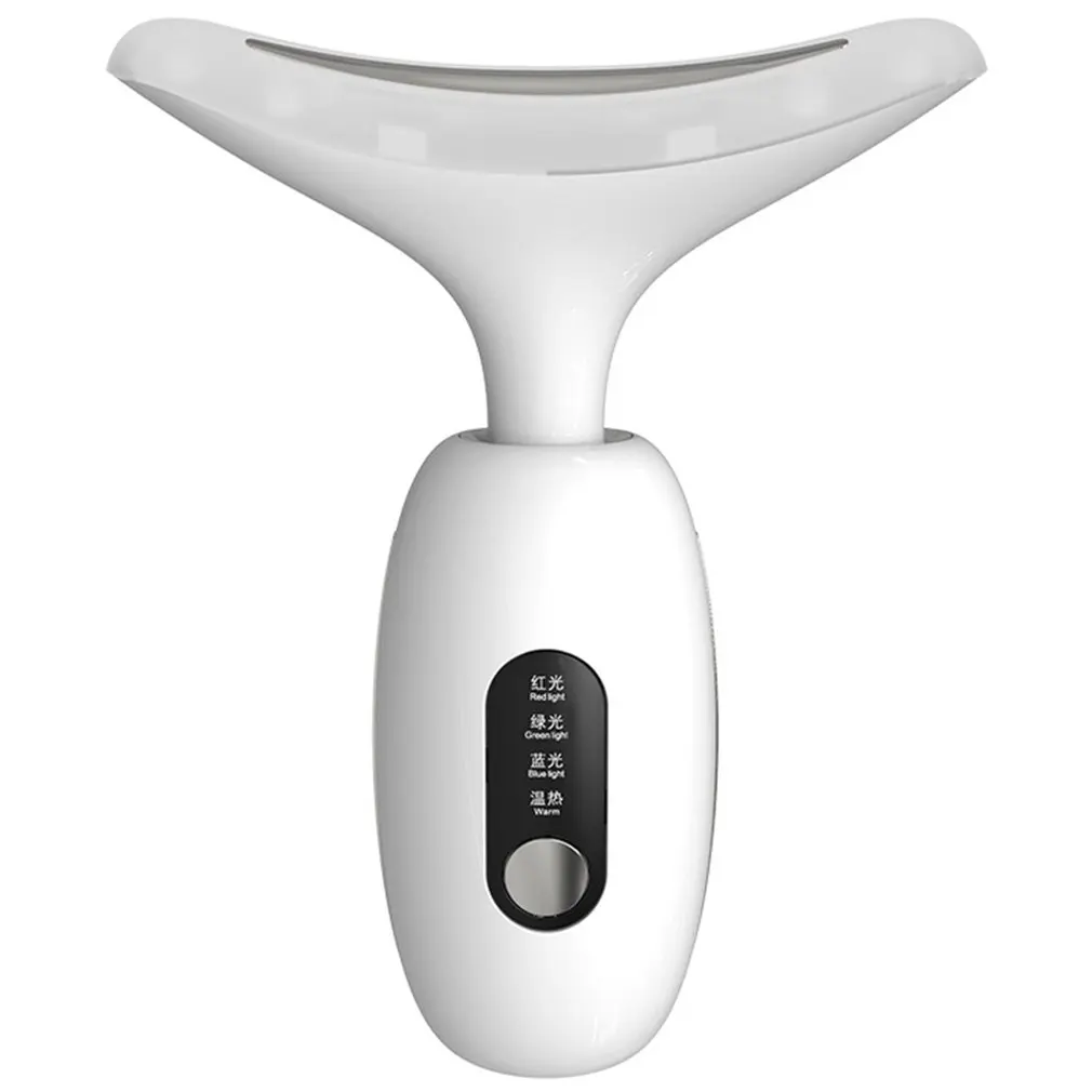 

Electric Neck Massager Sonic Vibration Wrinkle Free Device Anti-Aging Face Heat Generated Definer For Anti-Wrinkle Skin Care