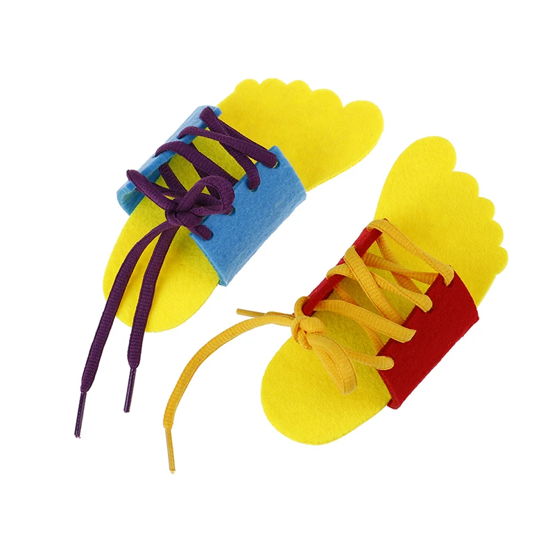 1 пара детские развивающие игрушки для детей ясельного возраста на шнуровке