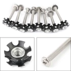 Areyourshop 8 шт. Ремонтный Комплект Звездные гайки 14-20 винты для 1 дюймовой трубки внешнего диаметра вилки без резьбы автомобильные аксессуары автофургон лестничные детали