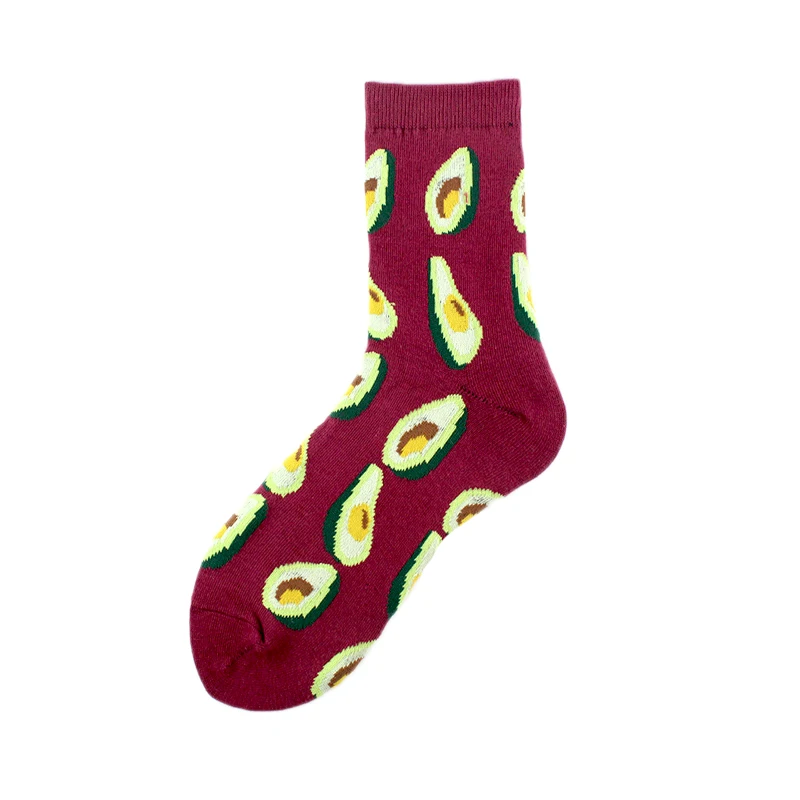 

Flamingo Banana Skarpetki Funny Socks Avocado Pineapple Lemon Cute Socks Women Divertidos Chaussette Femme Crew Sokken Skarpety