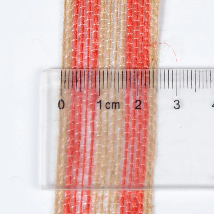 2 м/лот 25 мм Натуральная искусственная оплетка из джутовой ткани в шелковых