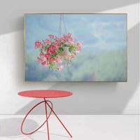 plant poster pink flower modern art printing living room bedroom home decoration painting