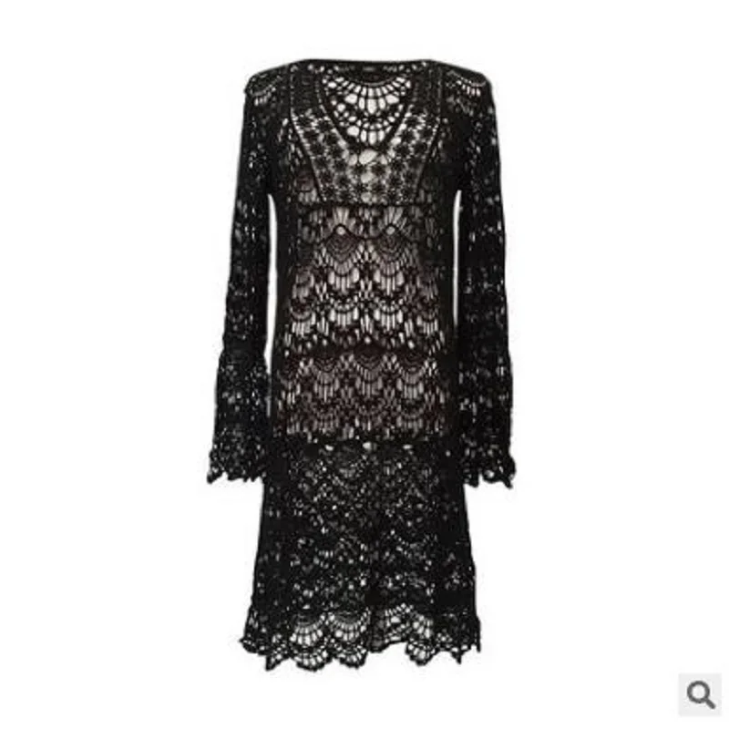 

Summer Dress 2021 Robe Crochet Ladies Beach Dresses Bikini Cover Up Swimwear Cover Up Dress Summer Beach