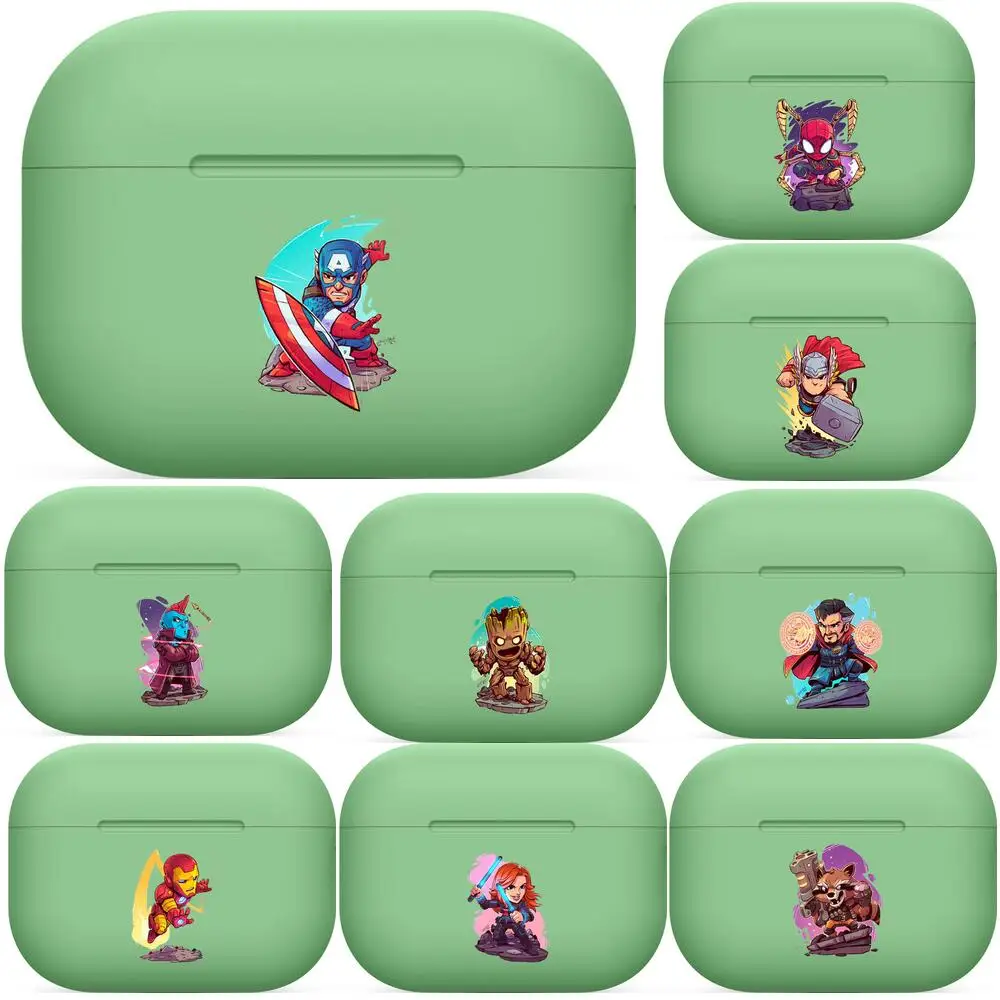 

Avengers Marvel For Airpods pro 3 case Protective Bluetooth Wireless Earphone Cover Air Pods airpod case air pod cases green 1 2
