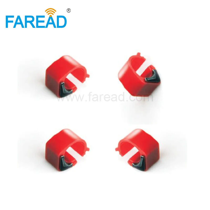 x100pcs 9mm ABS EMID 125KHz chip tag passive RFID pigeon foot ring for animal ID tracking | Безопасность и защита