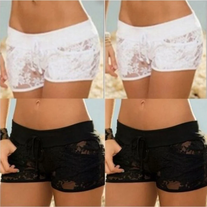 2pcs Women Ladies Hollow Out Lace Swim Shorts Pants Beach Summer Swimming Pool SEC88 | Спорт и развлечения