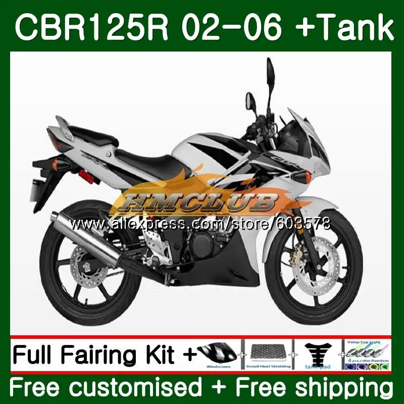 

Body kit For HONDA CBR125R 2002 2003 2004 2005 2006 White Black 84CL.29 CBR125RR CBR-125R 125CC CBR 125R 02 03 04 05 06 Fairing