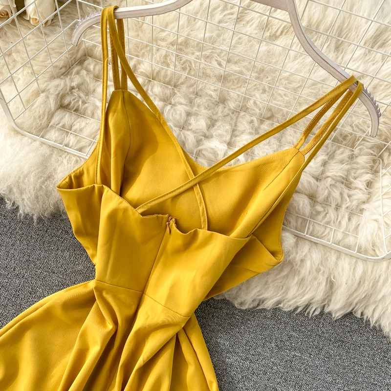 Boho 2021 V образным вырезом сексуальное Разделение летнее платье миди длинное на