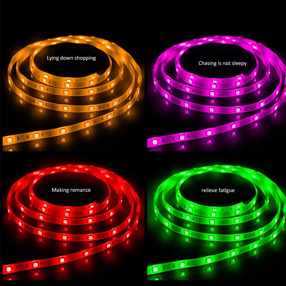 5 м Wifi Smart Led Stip DC12V 60 шт. светодиодов/м RGBW USB Светодиодная лента SMD5050 освещение для гостиной Голосовая умная жизнь/управление через приложение tuya