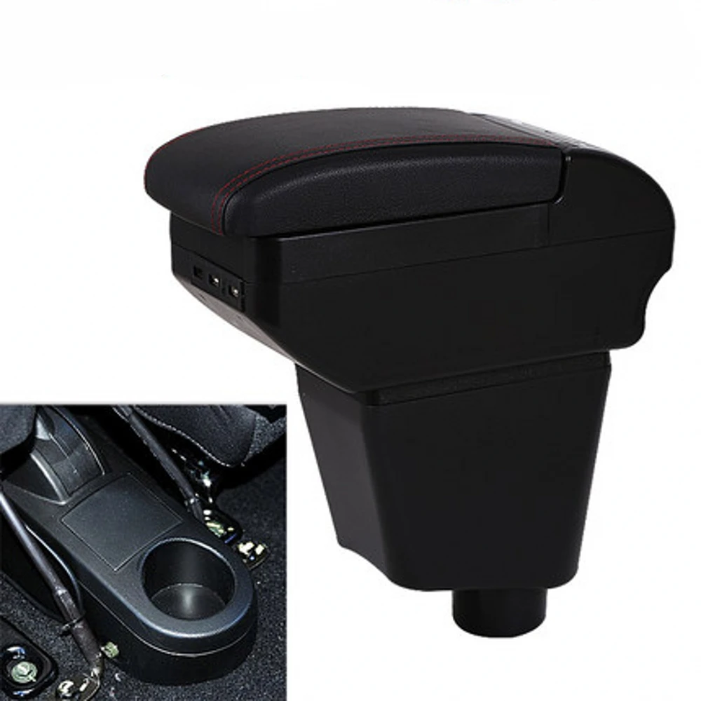 arm rest for renault clio captur armrest box center console central store content box with cup holder usb interface free global shipping