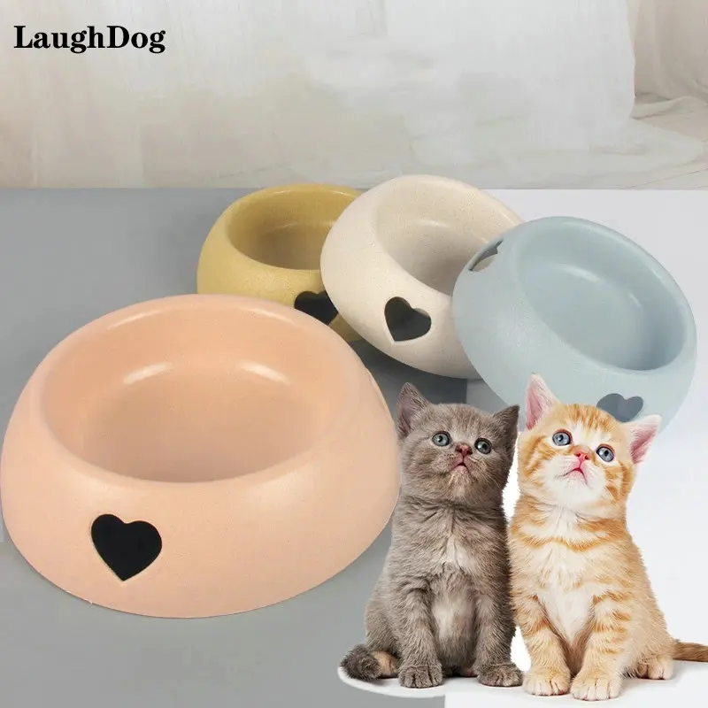 

Lovely Pet Cat Dog Bowl Hard Plastic Leakproof Water Bowl For Dogs Feeder Bowls Feeding Dish Pet Supplies non-slip Cat Dog Bowl