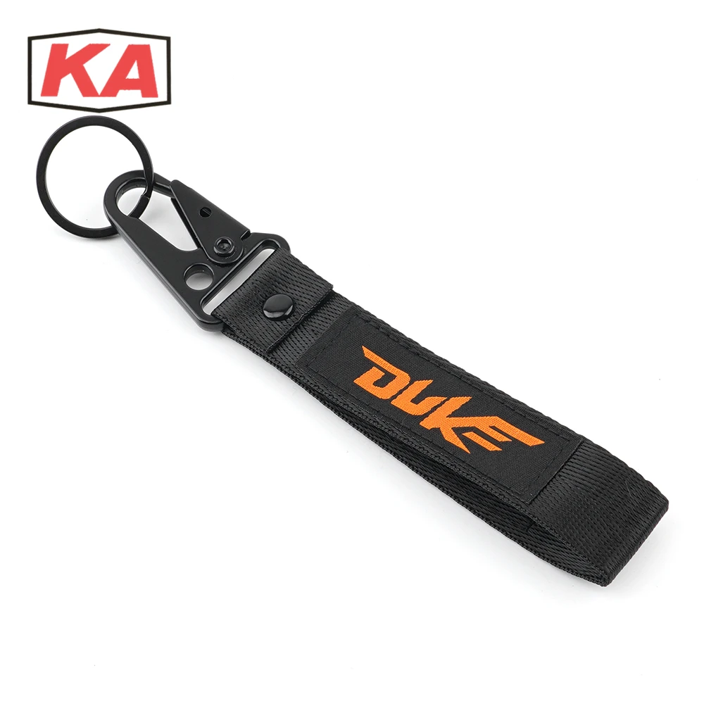 

Free Shipping For KTM Duke 125 390 690 200 790 RC390 990 1190 1090 1290 1090 Motorcycle Embroidery Key Chain Keychain Key rings