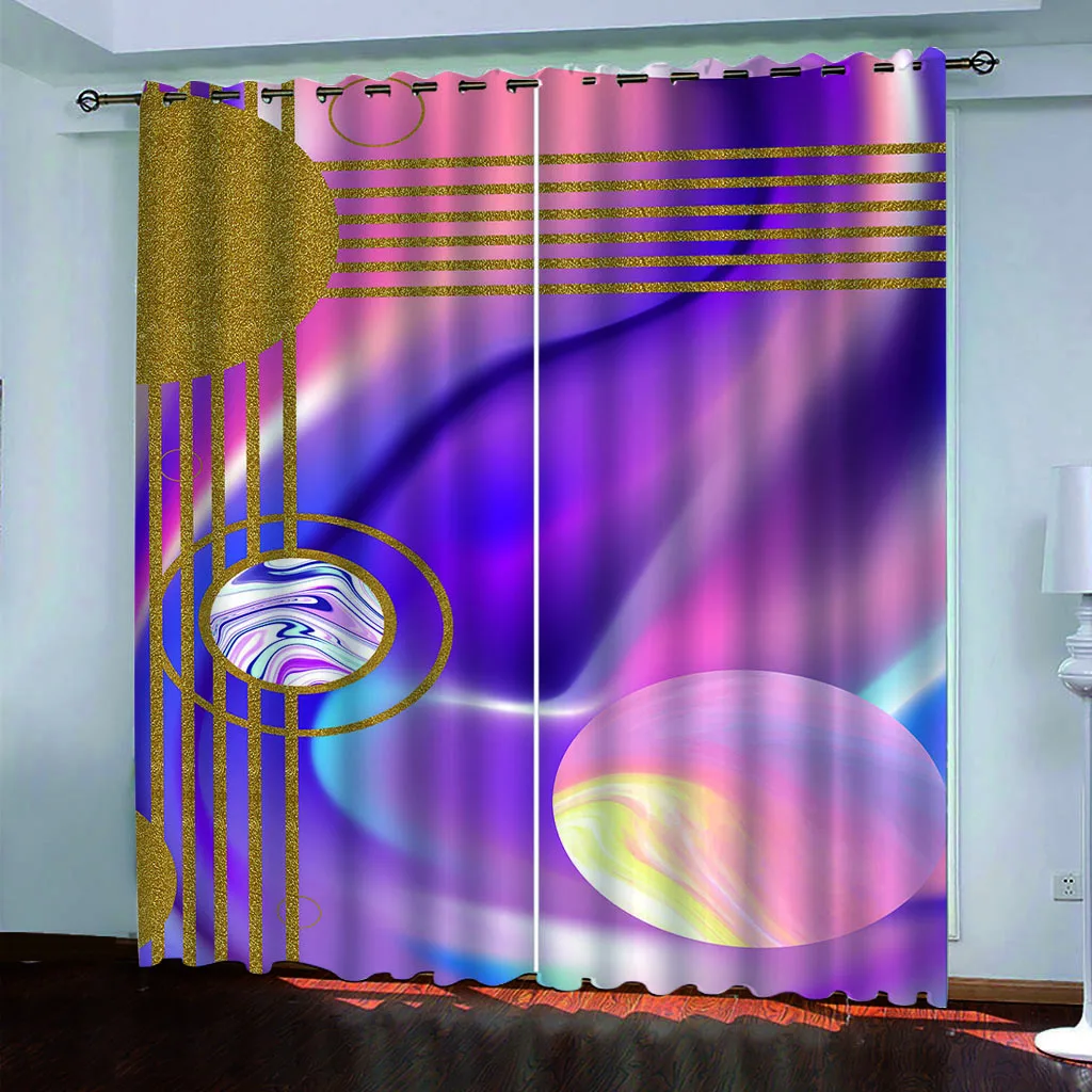 

purple 3d curtains Customized 3d curtains new window balcony thickened windshield blackout curtains