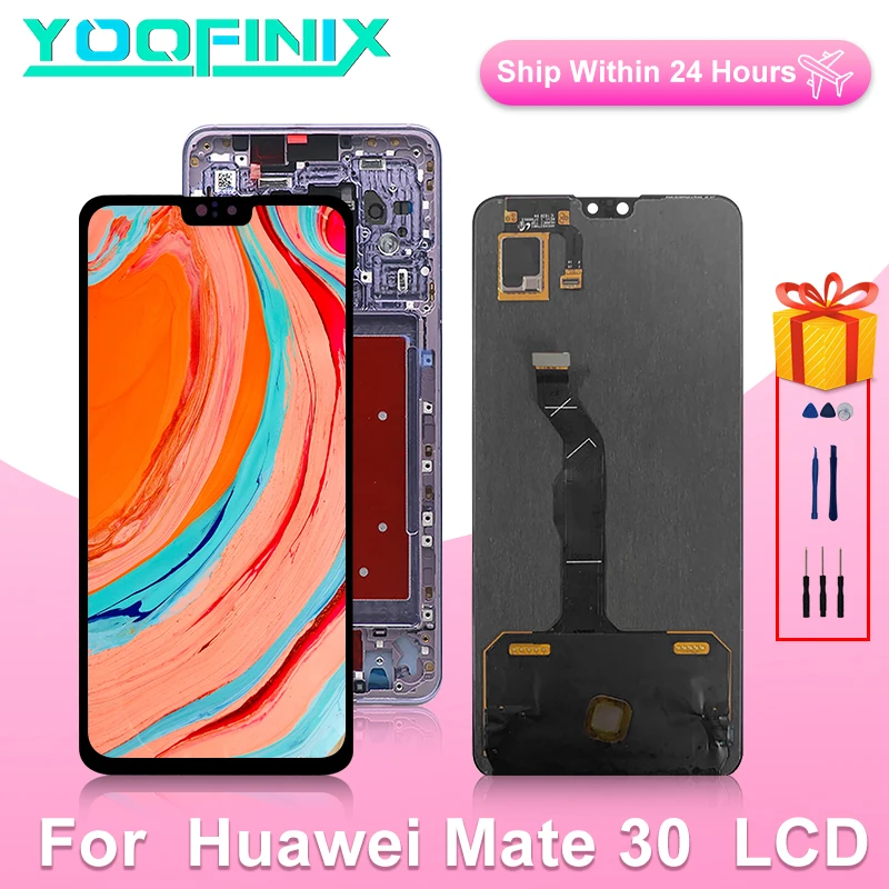 

Дисплей 6,62 "для Huawei Mate 30, ЖК-дисплей с сенсорным экраном, дигитайзер для Mate 30, ЖК-дисплей, детали для замены