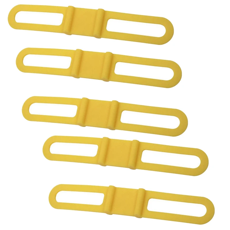 

5PCS/lot Silicone Elastic Bicycle Handlebar Belt Bike Light Strap Bandage Torch Bands Flashlight Clip Bicycle Light Torch Holder
