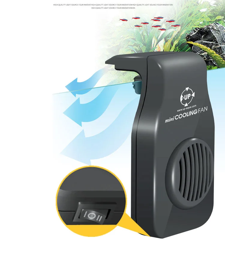 Мини-вентилятор охлаждения наносистемы для подвешивания крабов в аквариуме 30 см