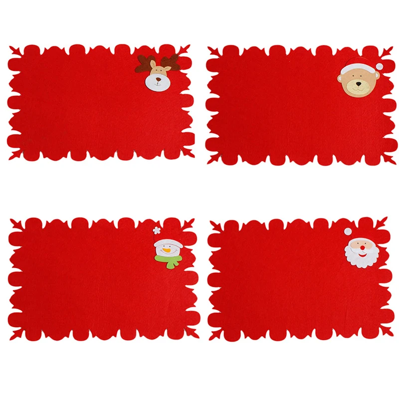 Рождественские настольные коврики креативные Мультяшные рождественские