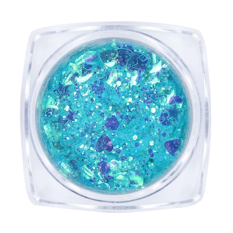 Ur Sugar Star голографический блестящий для ногтей Блестки Серебряные Красочные наконечники блестящие, дизайн ногтей украшения для салона дома DIY - Цвет: Коричневый