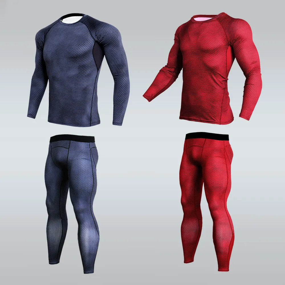 Мужская спортивная одежда футбольный слой базовое термобелье рубашка нижнее