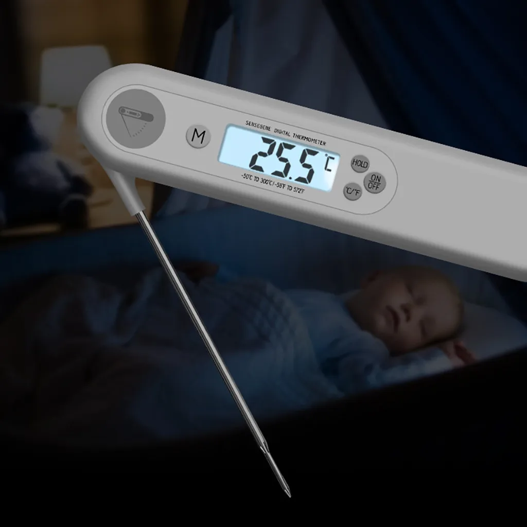 

Food Thermometer Kitchen Cooking Thermometer Digital Thermometer With Probe For Grilling BBQ Waterproof Kitchen Meat Tools #N4