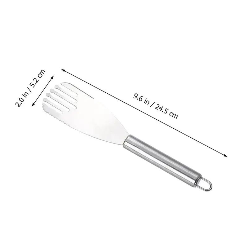 

1 Set 2Pcs Stainless Steel Baking Cake Shovels Home Steak Turners (Silver)