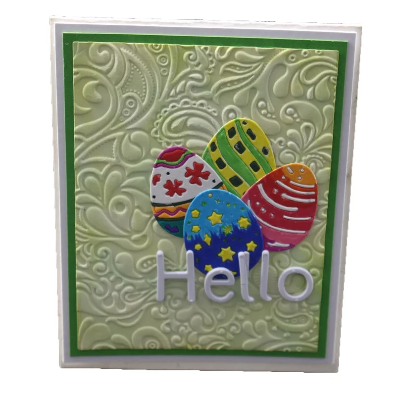 4 шт. Вырубные штампы сшитые пасхальные яйца фотокарточки изготовление бумаги