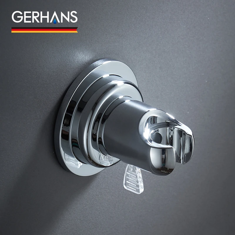 GERHANS Accessories K24016 Держатель для душевой лейки на вакуумных присосках Цвет: Хром |
