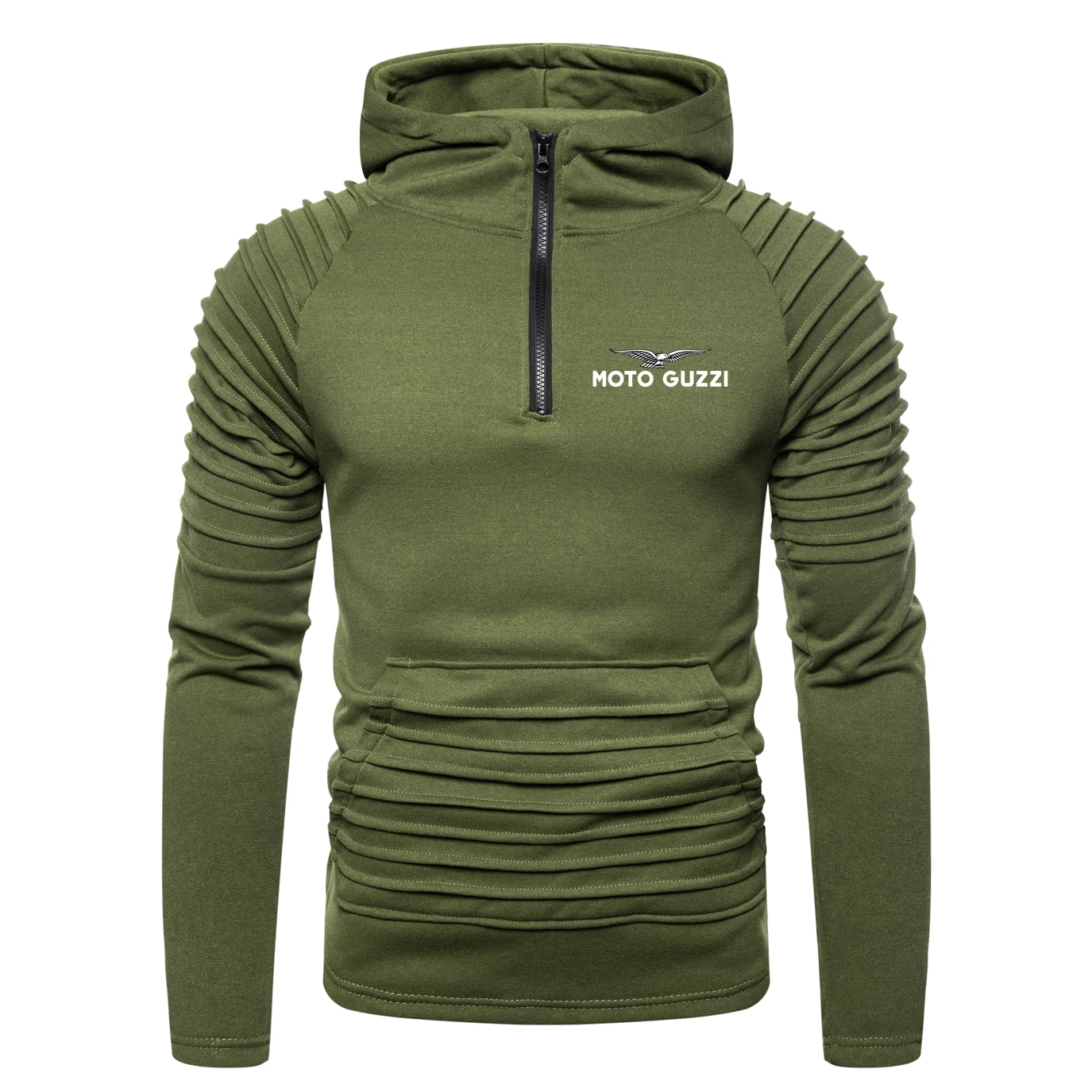 Повседневный мужской пуловер с капюшоном новинка принт логотипа Moto Guzzi на заказ