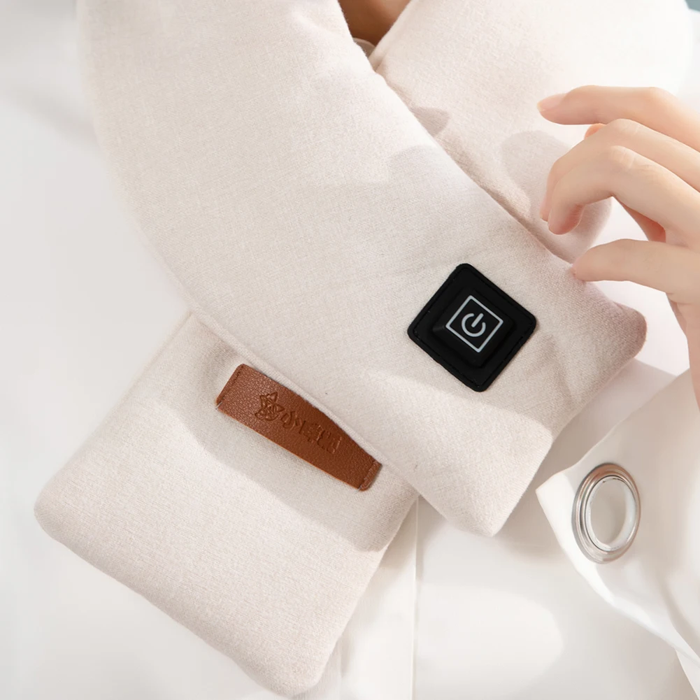 

1pcs Heated Scarf Winter Scarf USB Electric Heated Neck Wrap With 3 Heating Levels Electric Warm Scarf Shawl For Men And Women