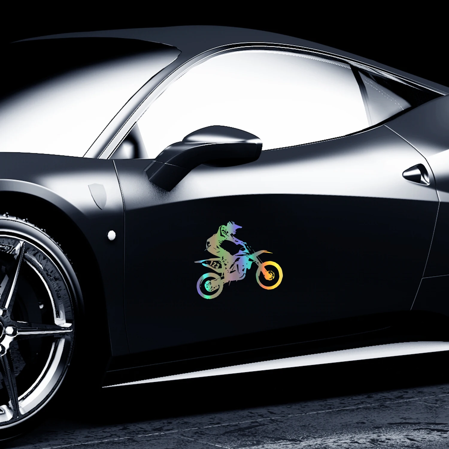 Наклейки на автомобиль наклейки мотоцикл для мальчика наклейка бампер