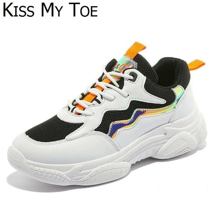 2019 г. модные весенние повседневные дышащие кроссовки в сеточку для папы Chaussure Femme