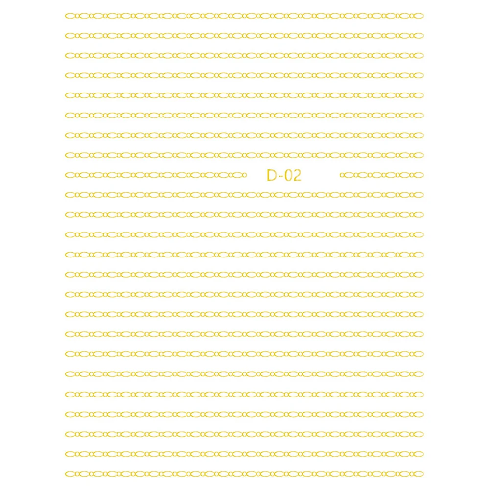 

1pc Gold 3D Nail Sticker Curve Stripe Lines Nails Stickers Adhesive Striping Tape Nail Art Stickers Decals Accessories