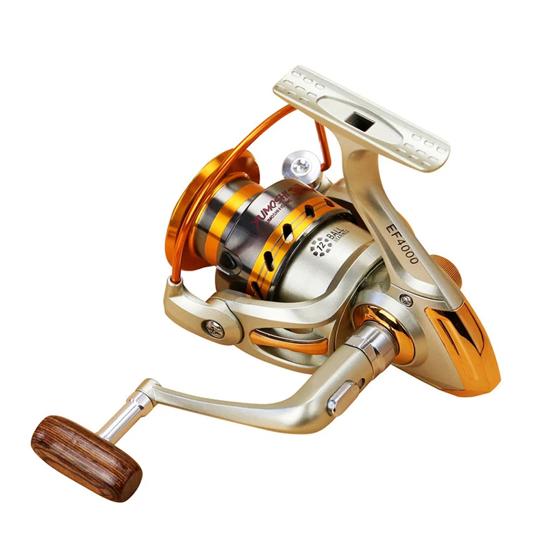 2021 new Distant Wheel Metal Spinning Fishing Reel 5.5:1 12 Bearing Balls Fishing Wheel Rotate the spool Fishing coil fishing enlarge