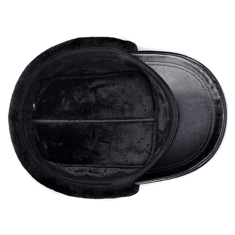 Зимняя ушанка шапка из натуральной овечьей кожи мужская и женская шапка-Авиатор