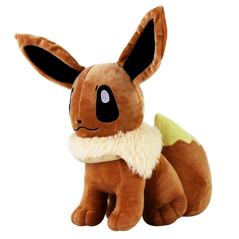 Игрушка плюшевая Eevee большая сидячая мягкая игрушка Зверюшка подарок для детей 12