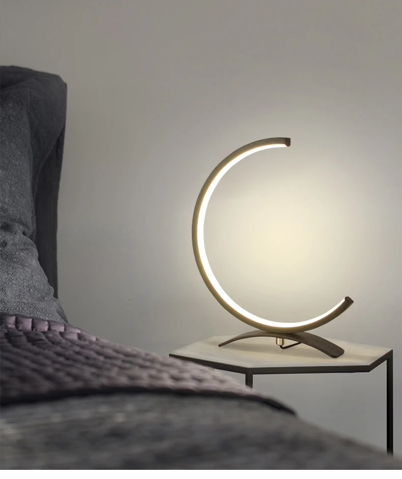 

Desk Lamp Bedroom Bedside Cupboard Lamp Modern Concise Household Originality Personality Decoration Northern Europe Ins Arts