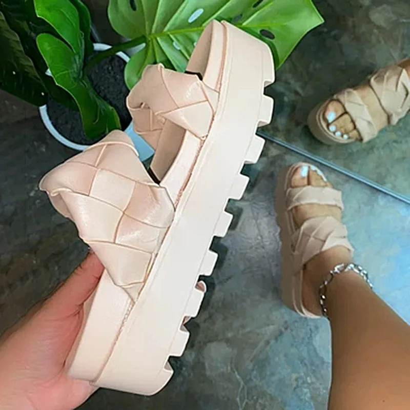 

Summer Women Sandals Wedge Sandal Female Casual Slides Woman Platform Shoes Ladies Outdoor Beach Sandalias Para Mujer 2021