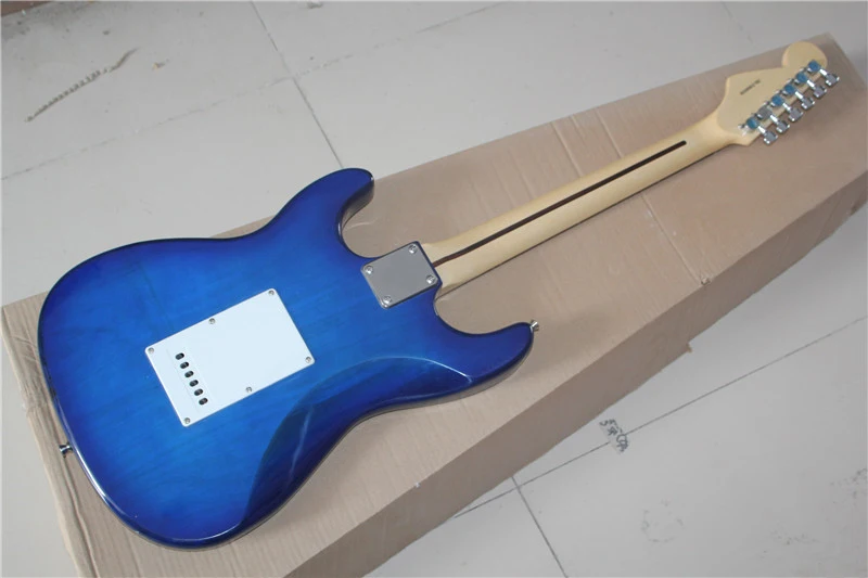 Фабричный магазин blue burst rosewood fretboard ST с подписью 6 струнных электрогитар ra | Спорт и
