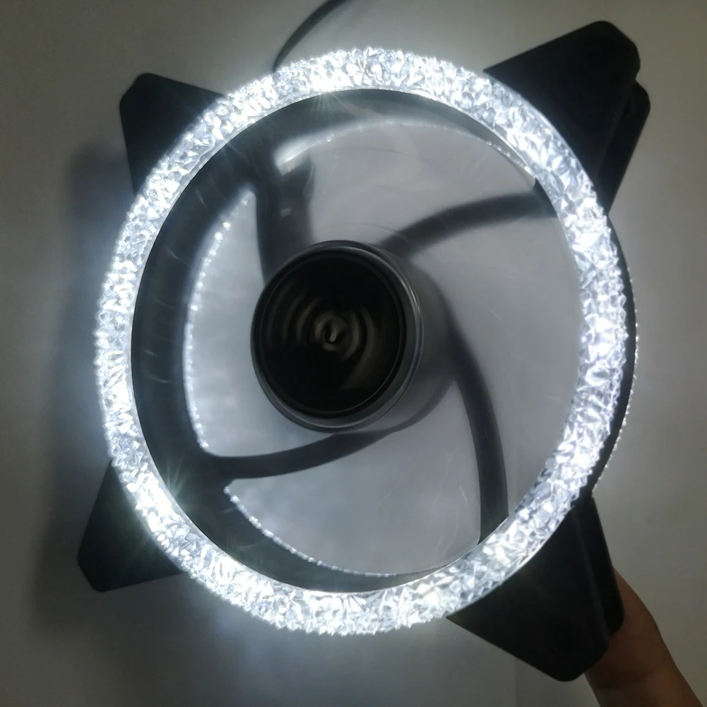 

12V PC Radiator CPU Cooling Fan Silent Radiator Heatsink 12cm 4 Pin Computer Chassis PC Case Cooling CPU Fan