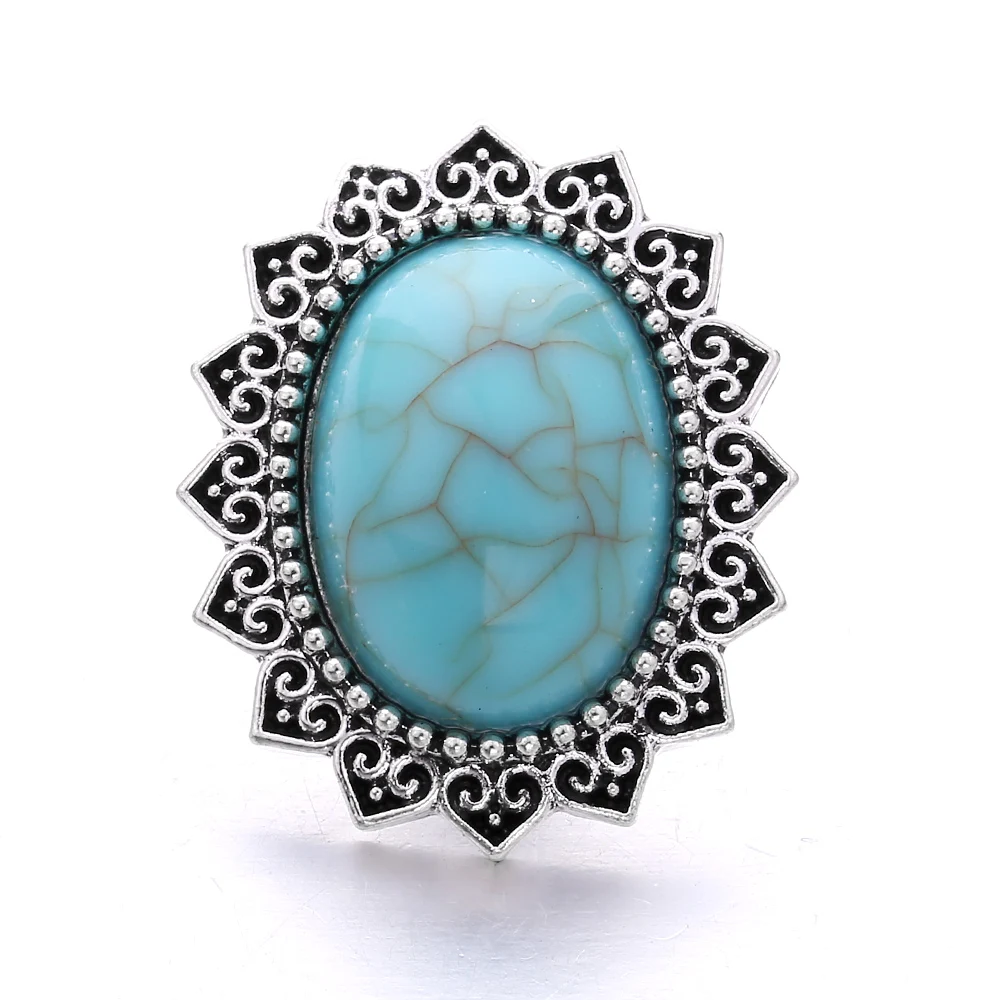 5 шт./лот модные ювелирные изделия из натурального камня с металлической