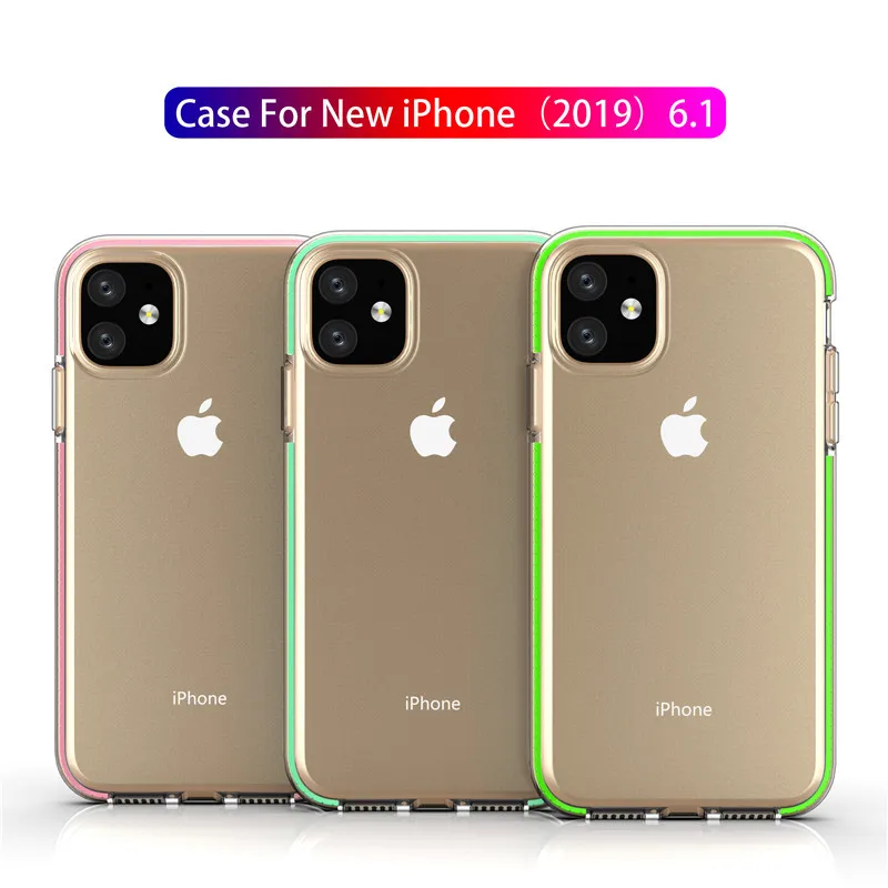 Уникальный дизайн двойной цветной ТПУ анти-осенний чехол для телефона iphone 6 7 8X11 Pro