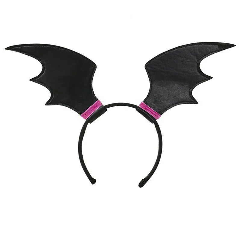 

Girls Unicorn Birthday Party Accessories Rainbow Wing Halloween Headband Colorful Wig Kids Vampire Hairband Children Cosplay Set