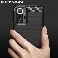 keysion shockproof case for redmi note 10 10 pro 10s drawing texture silicone phone back cover for xiaomi redmi note 10 pro max