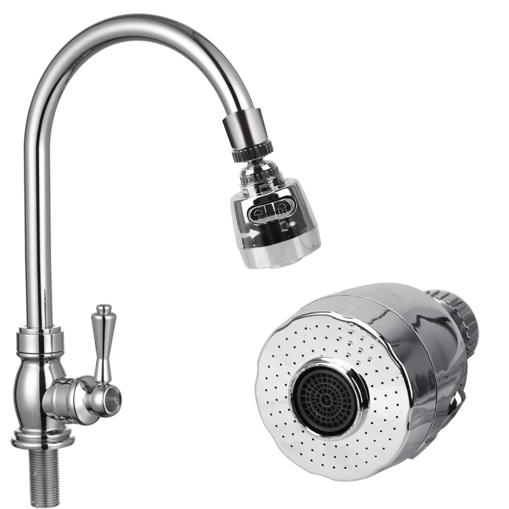 

High Pressure Nozzle Universal Kitchen Bathroom Faucet Splash-Proof Tap Boost Bubbler Extended Water Saver