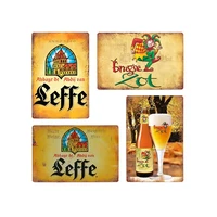 vintage metal tin signs beer decoratio plaques bar cafe restaurant beverage shop wall posters plates home decor 20x30cm