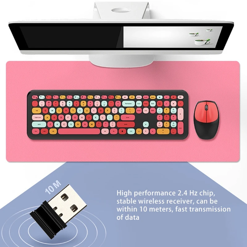 

2.4G Wireless Multimedia Keyboard And Mouse Wide Compatibility Easy To Operate for PC, Notebook,Tablet, Laptop, Windows