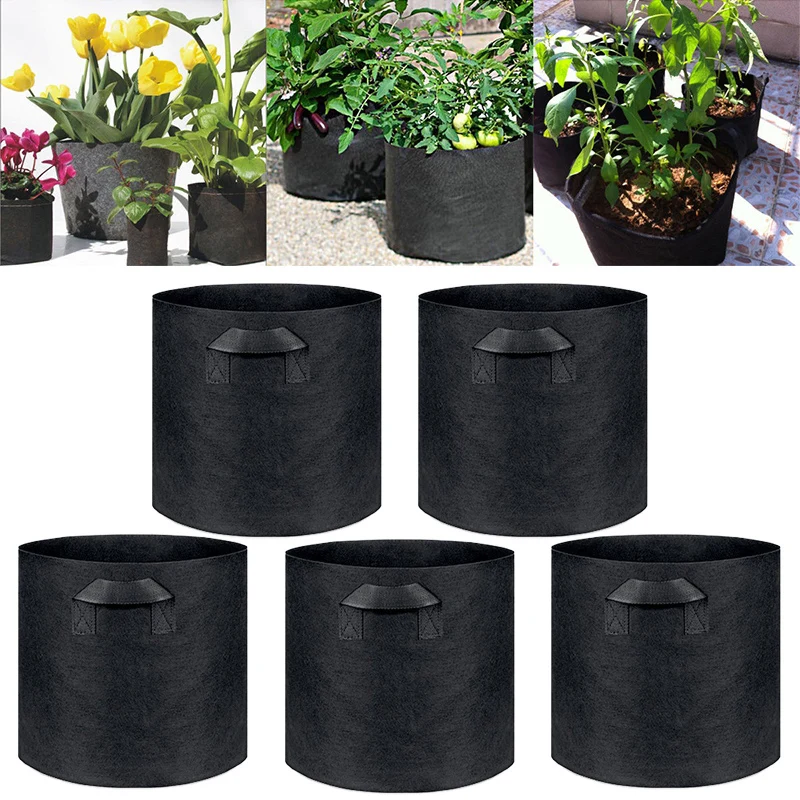 Модные овощные картофельные зеленые нетканые черные популярные товары для сада